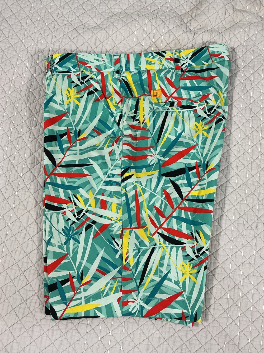 Loudmouth Men's Golf Fronds Klammer Tropical Shorts Multicolor Size 38